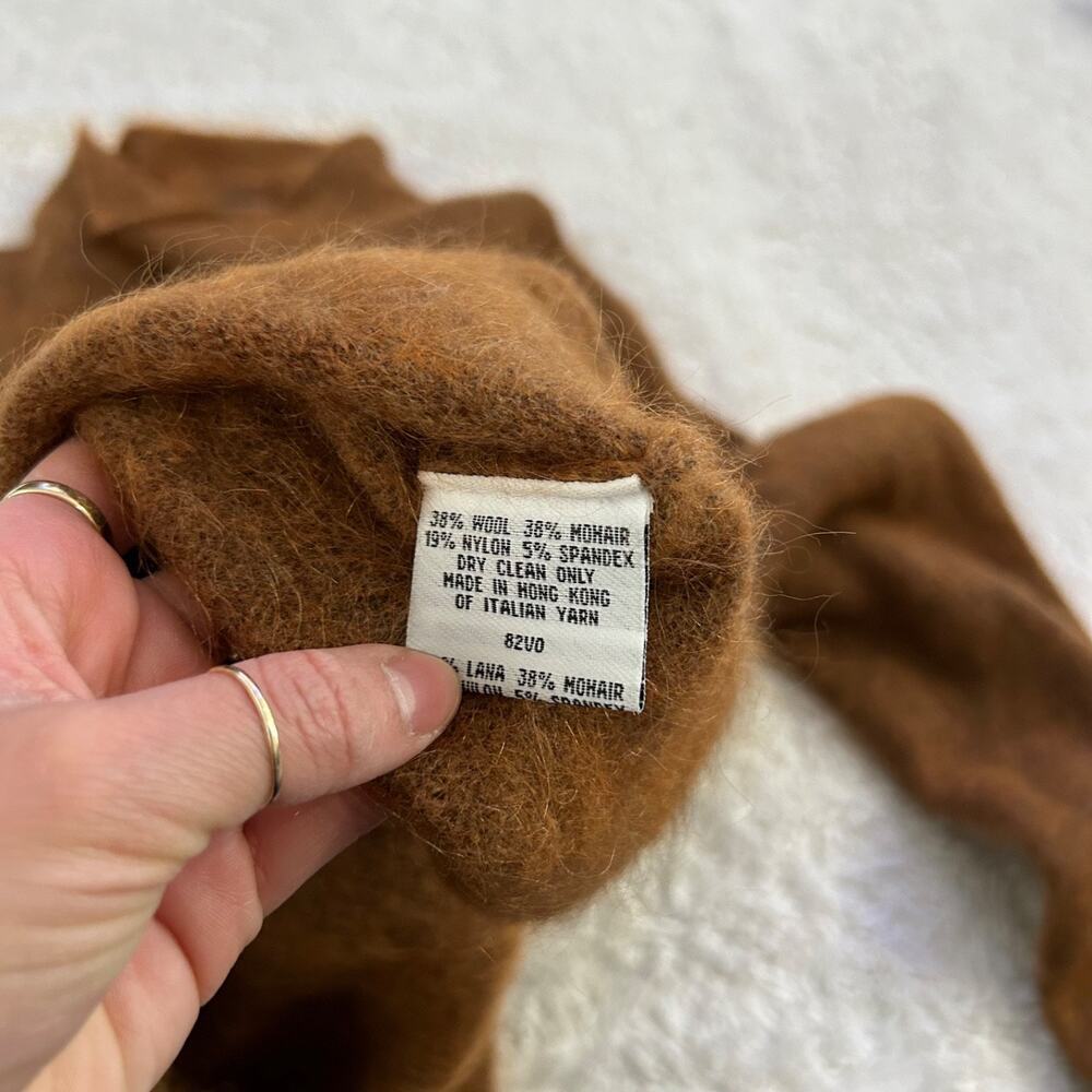 Eileen Fisher Brown TurtleNeck M Designer Quite Luxury Classic Preppy Old Money - Picture 5 of 7